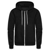 Unisex Fleece Zip Hoodie - black