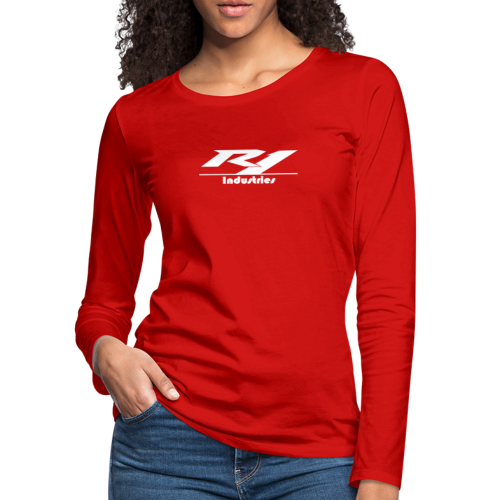 Women's Premium Long Sleeve T-Shirt - red