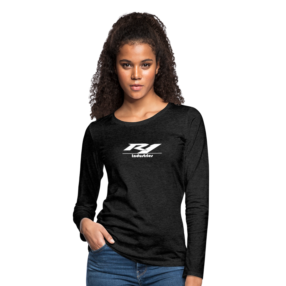 Women's Premium Long Sleeve T-Shirt - charcoal grey