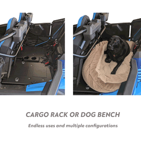 SSS Off-Road Cargo Rack / Dog Seat - Back Seat Conversion Kit for Polaris RZR XP 4 1000