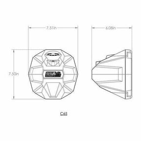 Polaris RZR Pro / Turbo R with Ride Command 6.5" Cage Mounted Speaker Pods