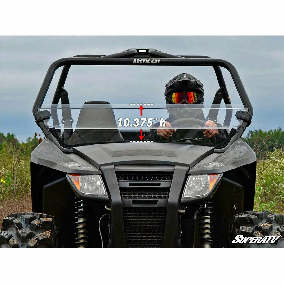 SuperATV Arctic Cat Wildcat Trail Half Windshield