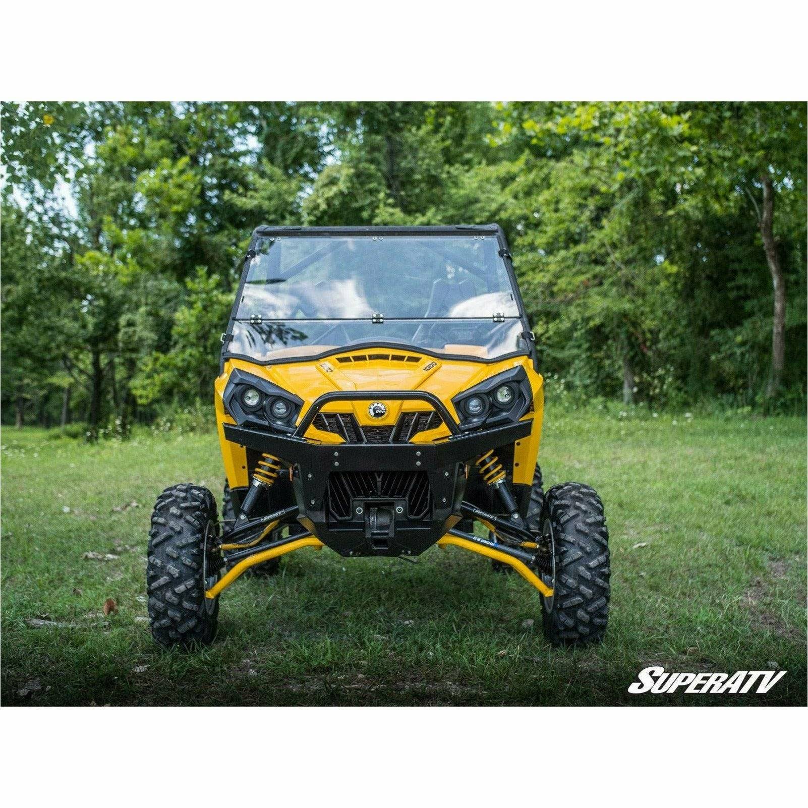 SuperATV Can Am Commander (2011-2020) Scratch Resistant Flip Down Windshield