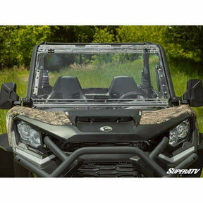 SuperATV Can Am Commander Scratch Resistant Flip Windshield