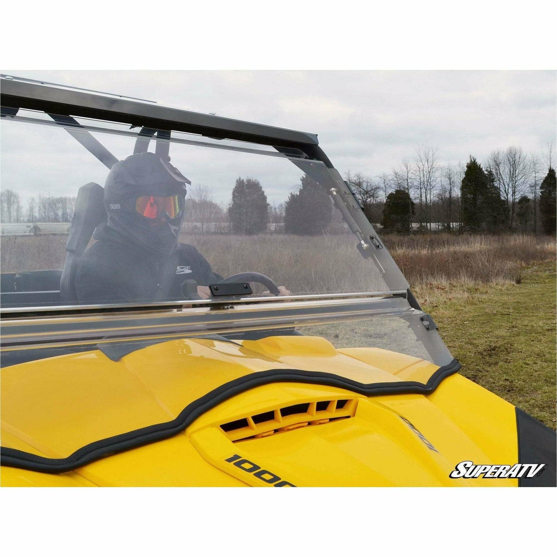 SuperATV Can Am Commander Scratch Resistant Flip Windshield