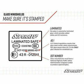 SuperATV Can Am Defender Glass Windshield