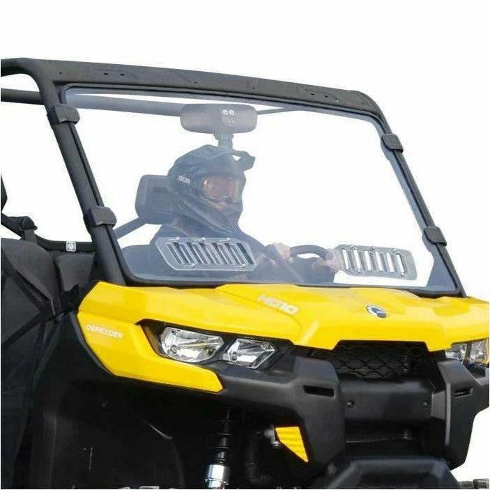 SuperATV Can Am Defender Scratch Resistant Vented Full Windshield