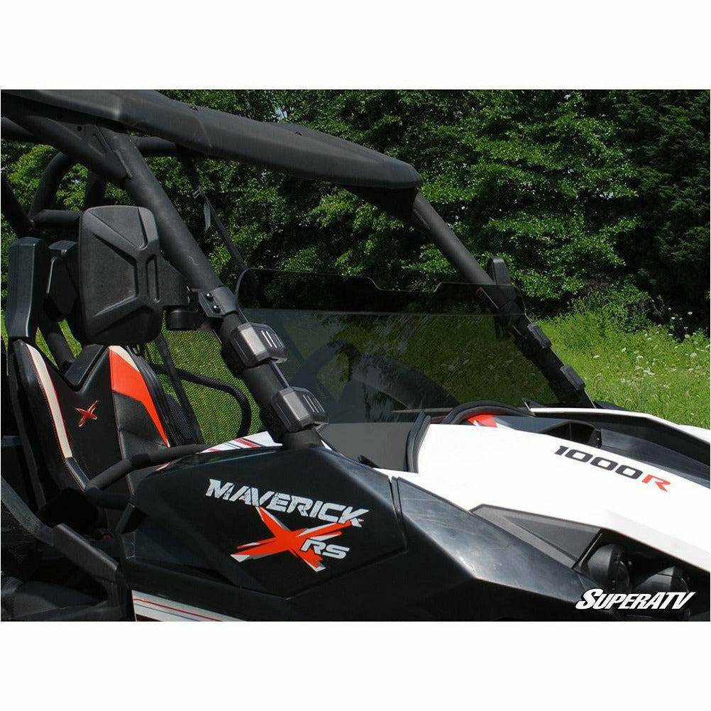 SuperATV Can Am Maverick Scratch Resistant Half Windshield