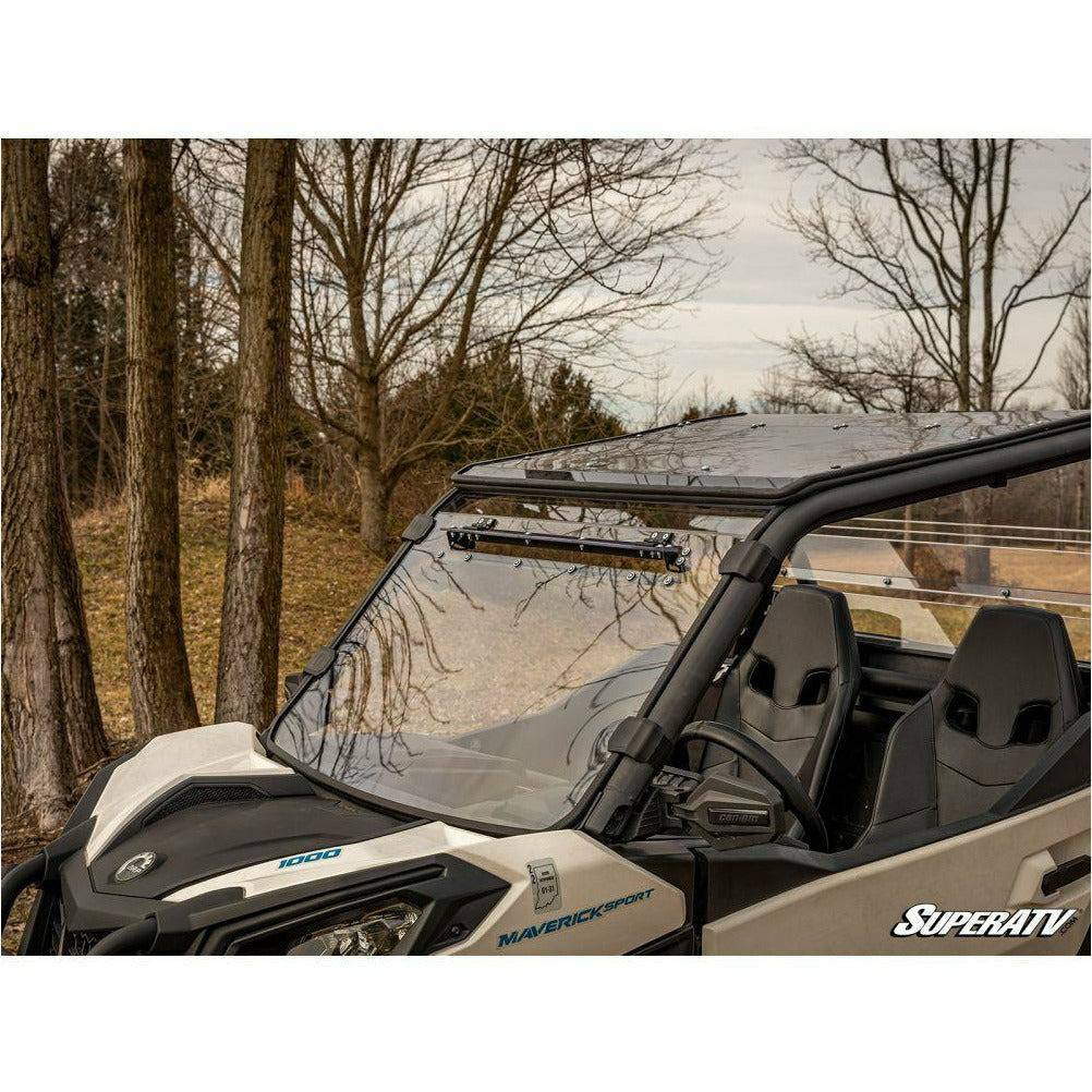 SuperATV Can Am Maverick Sport Scratch Resistant Vented Full Windshield