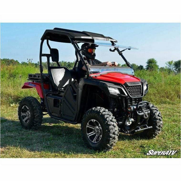 SuperATV Honda Pioneer 520 Scratch Resistant Flip Windshield