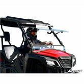 SuperATV Honda Pioneer 520 Scratch Resistant Flip Windshield