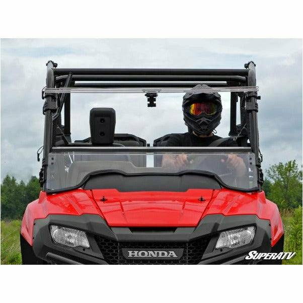 SuperATV Honda Pioneer 700 Scratch Resistant Flip Windshield