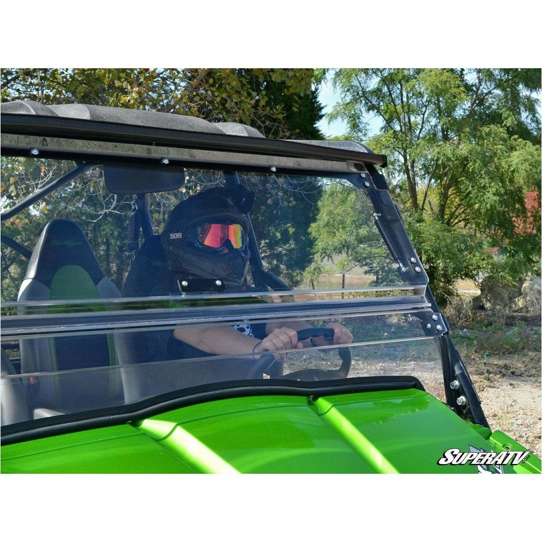 SuperATV Kawasaki Teryx 750 / 800 Scratch Resistant Flip Windshield