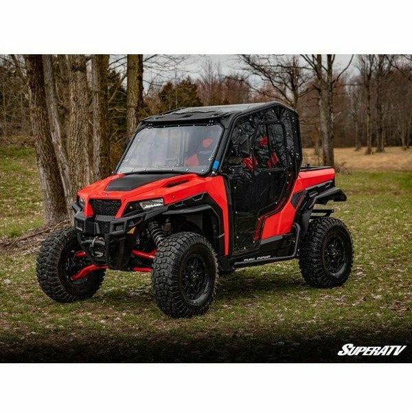 SuperATV Polaris General XP 1000 Scratch Resistant Flip Windshield