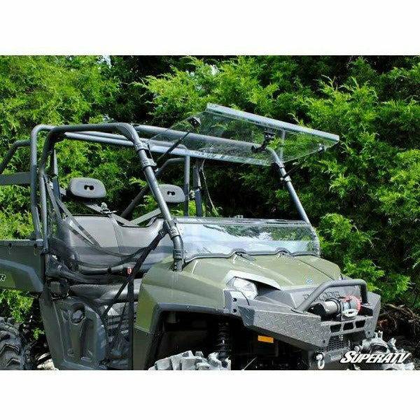 SuperATV Polaris Ranger 800 Scratch Resistant Flip Windshield