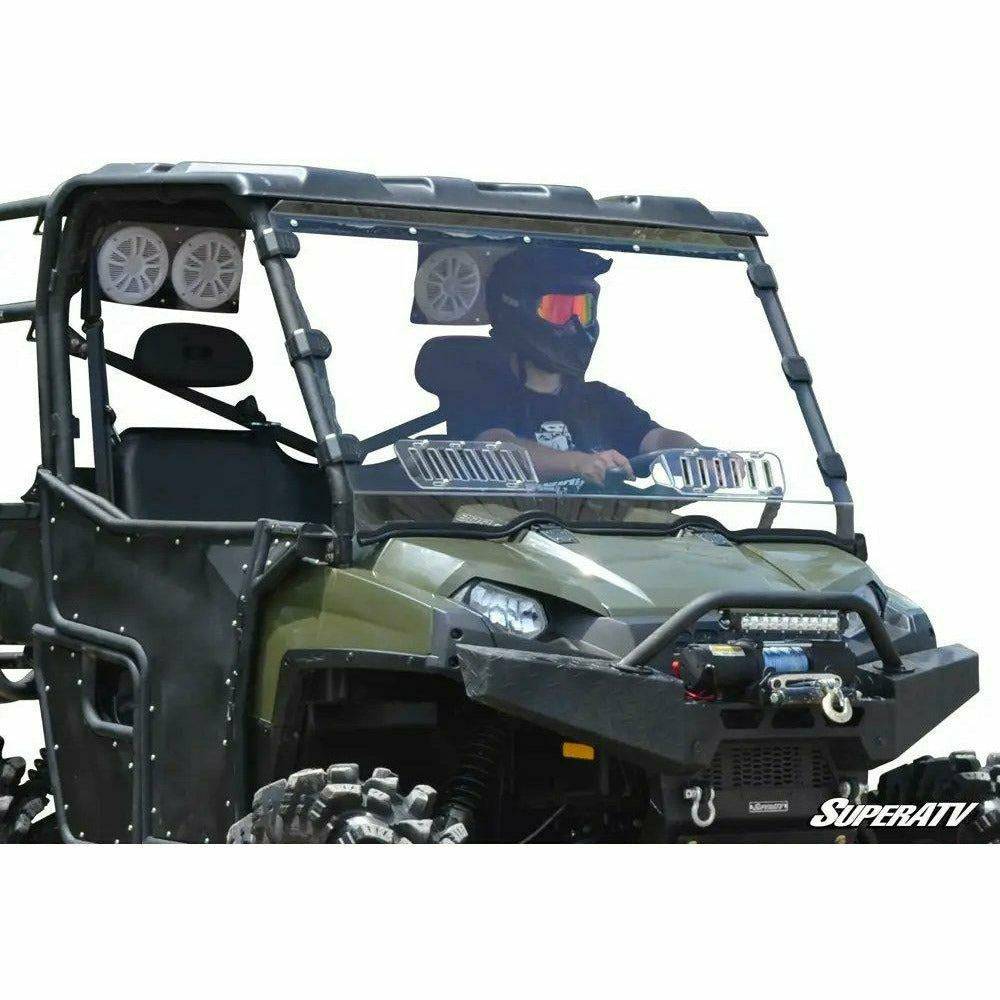 SuperATV Polaris Ranger 900 Diesel Scratch Resistant Vented Full Windshield