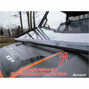 SuperATV Polaris Ranger XP 1000 Scratch Resistant Flip Down Windshield