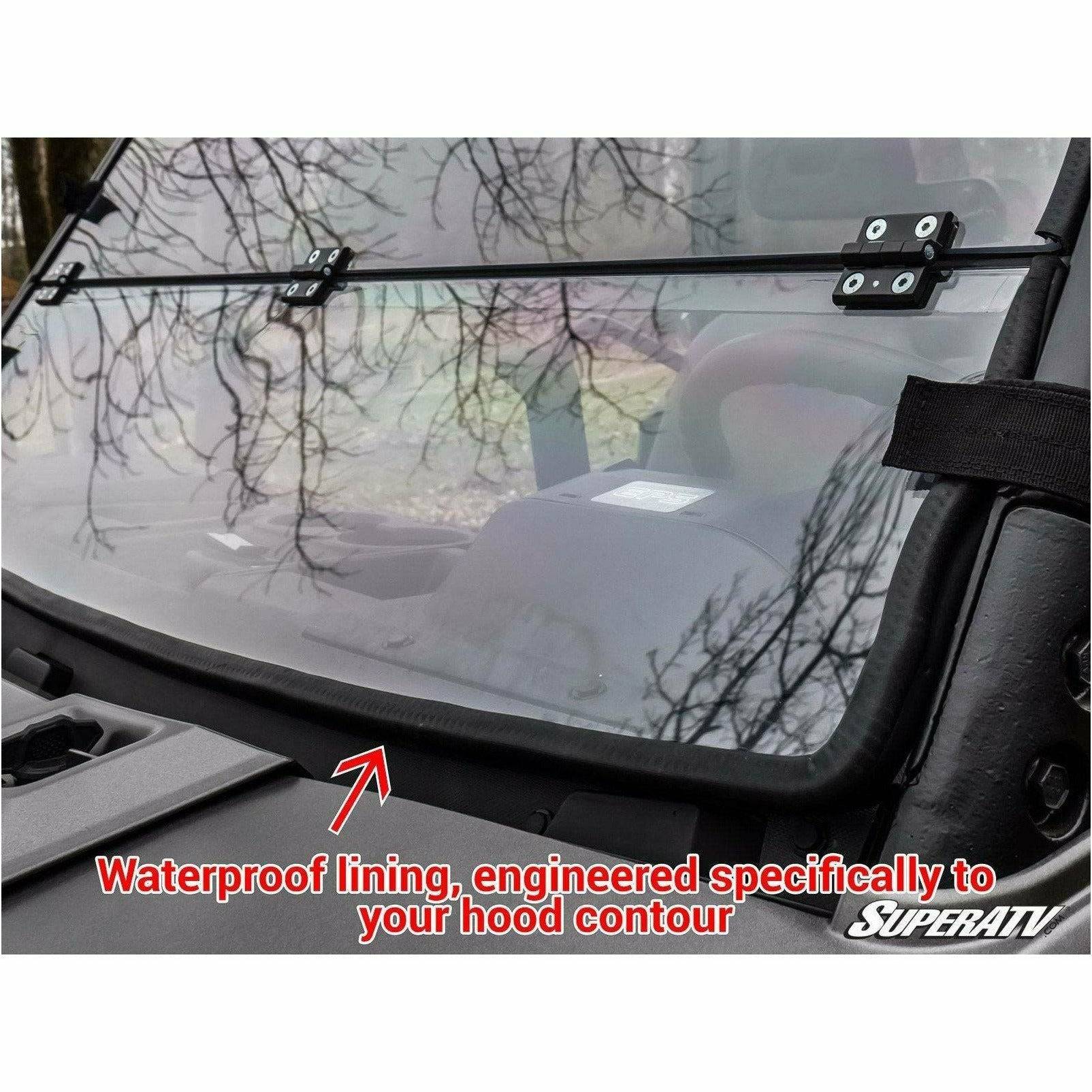 SuperATV Polaris Ranger XP 1000 Scratch Resistant Flip Down Windshield