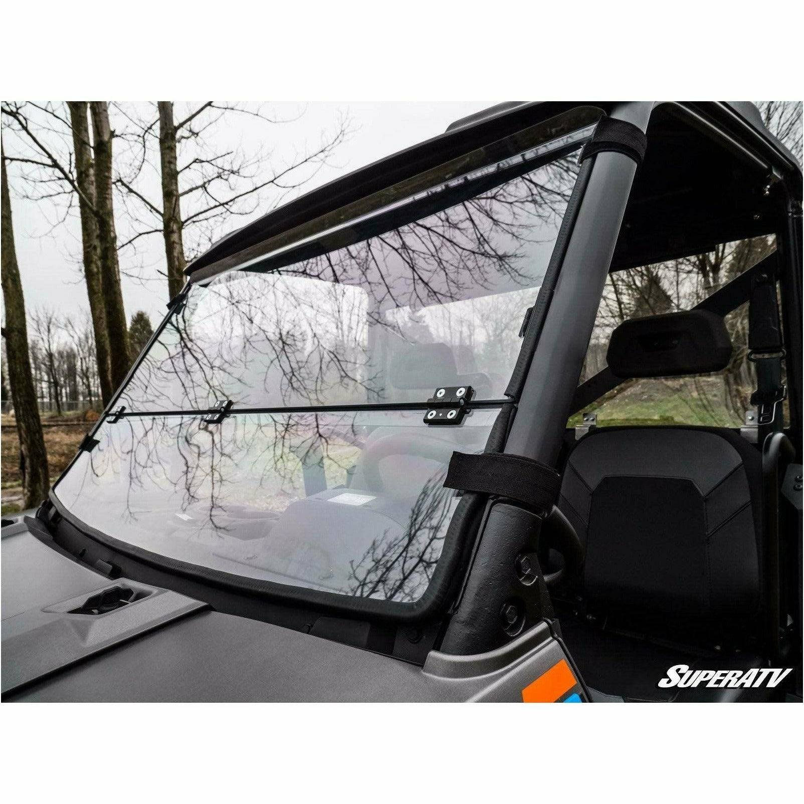 SuperATV Polaris Ranger XP 1000 Scratch Resistant Flip Down Windshield