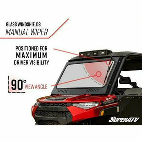 SuperATV Polaris Ranger XP 570 Glass Windshield