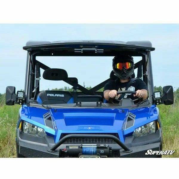 SuperATV Polaris Ranger XP 570 Scratch Resistant Flip Windshield