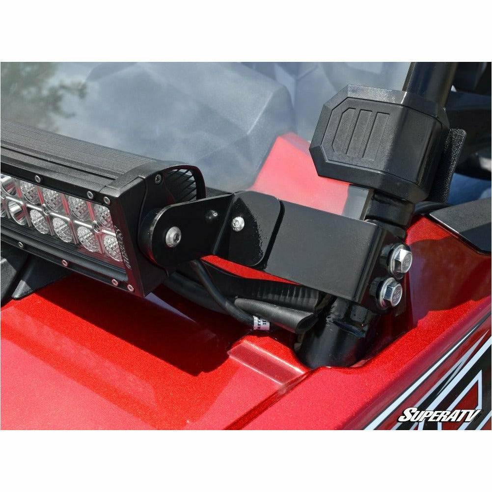 SuperATV Polaris RZR 30" Light Bar Mounting Bracket (Flush To Hood)