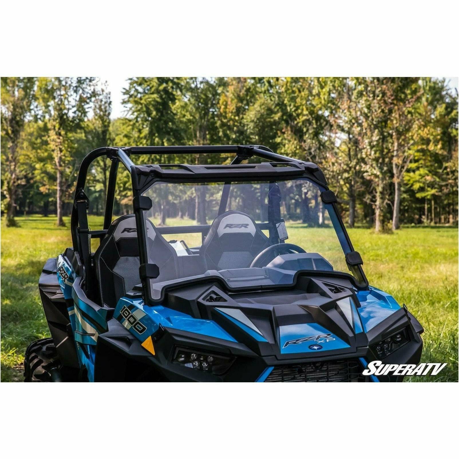 SuperATV Polaris RZR XP Turbo Scratch Resistant Full Windshield