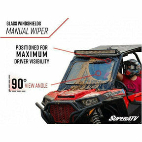 SuperATV Polaris RZR S 1000 Glass Windshield