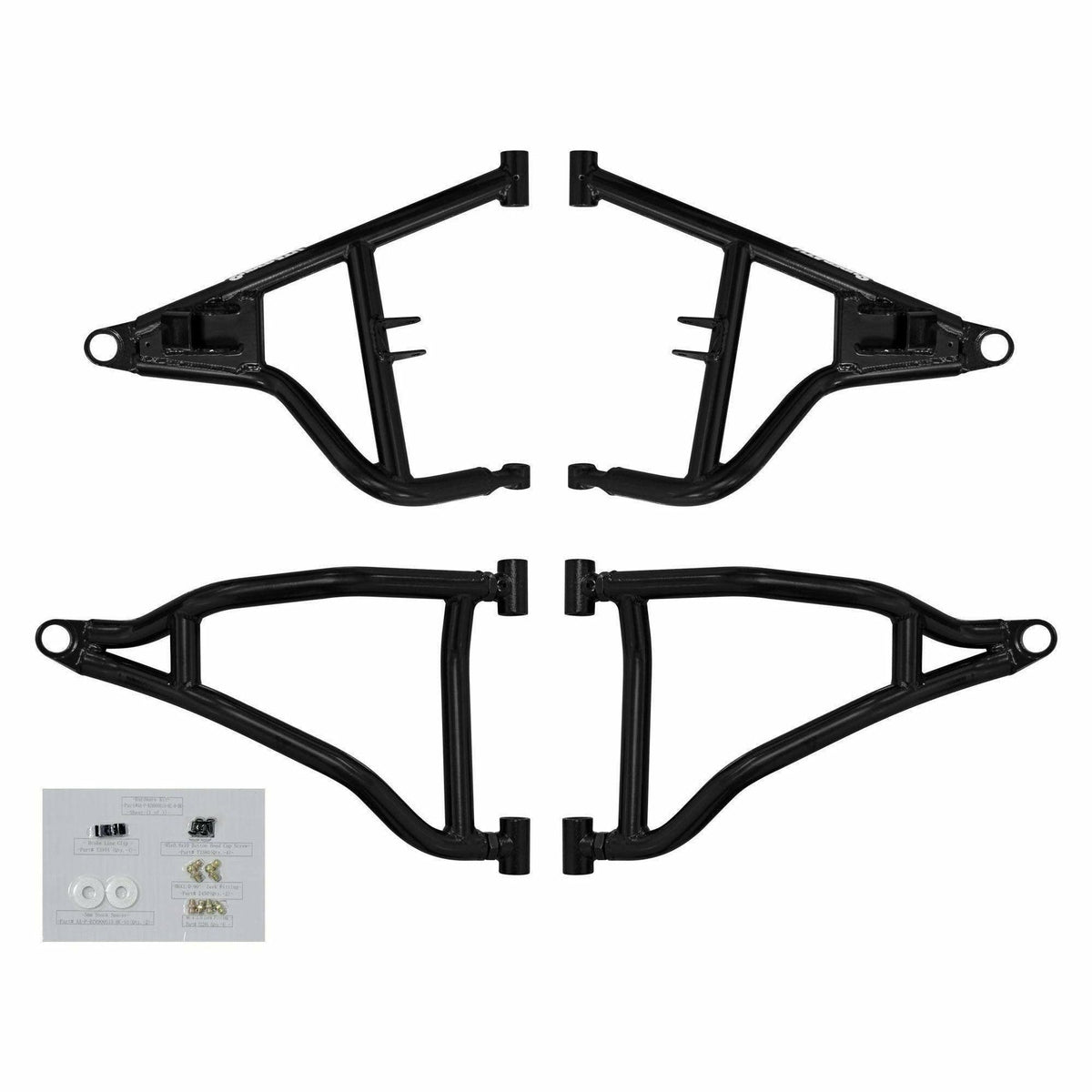 SuperATV Polaris RZR S 1000 High Clearance 1.5" Front Offset A-Arms