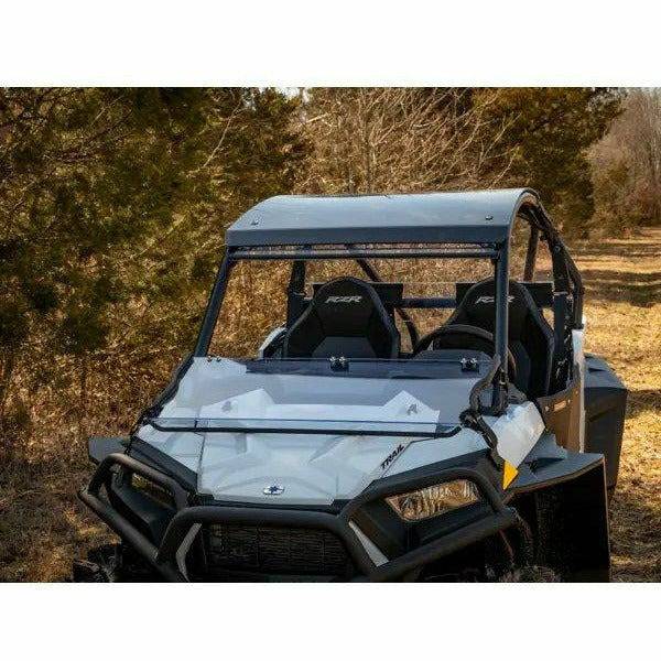 SuperATV Polaris RZR Trail S 900 Scratch Resistant Flip Down Windshield