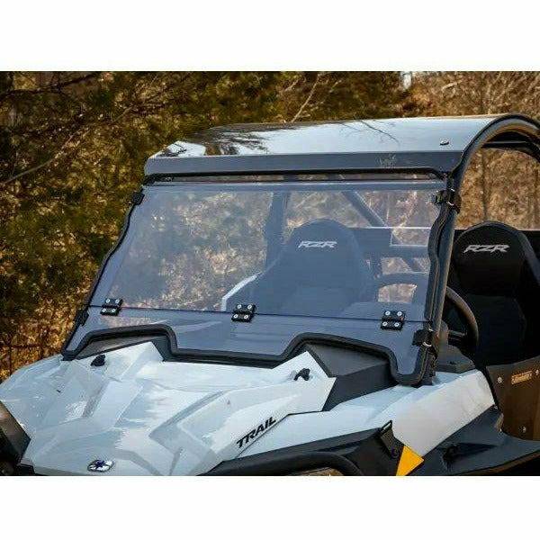 SuperATV Polaris RZR Trail S 900 Scratch Resistant Flip Down Windshield