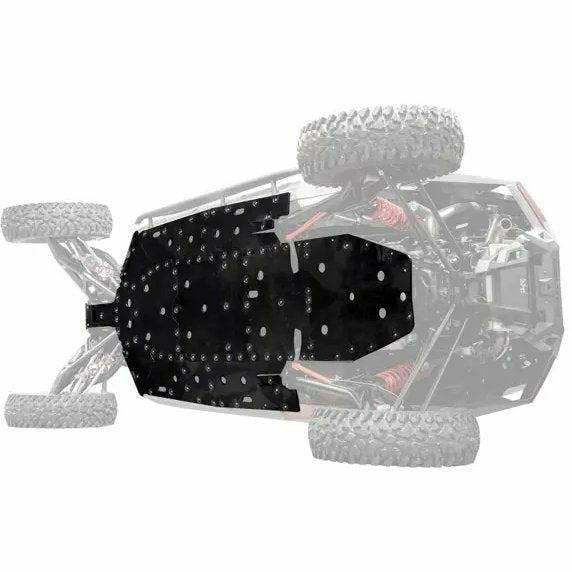 SuperATV Polaris RZR Turbo R 4-Seater Full Skid Plate