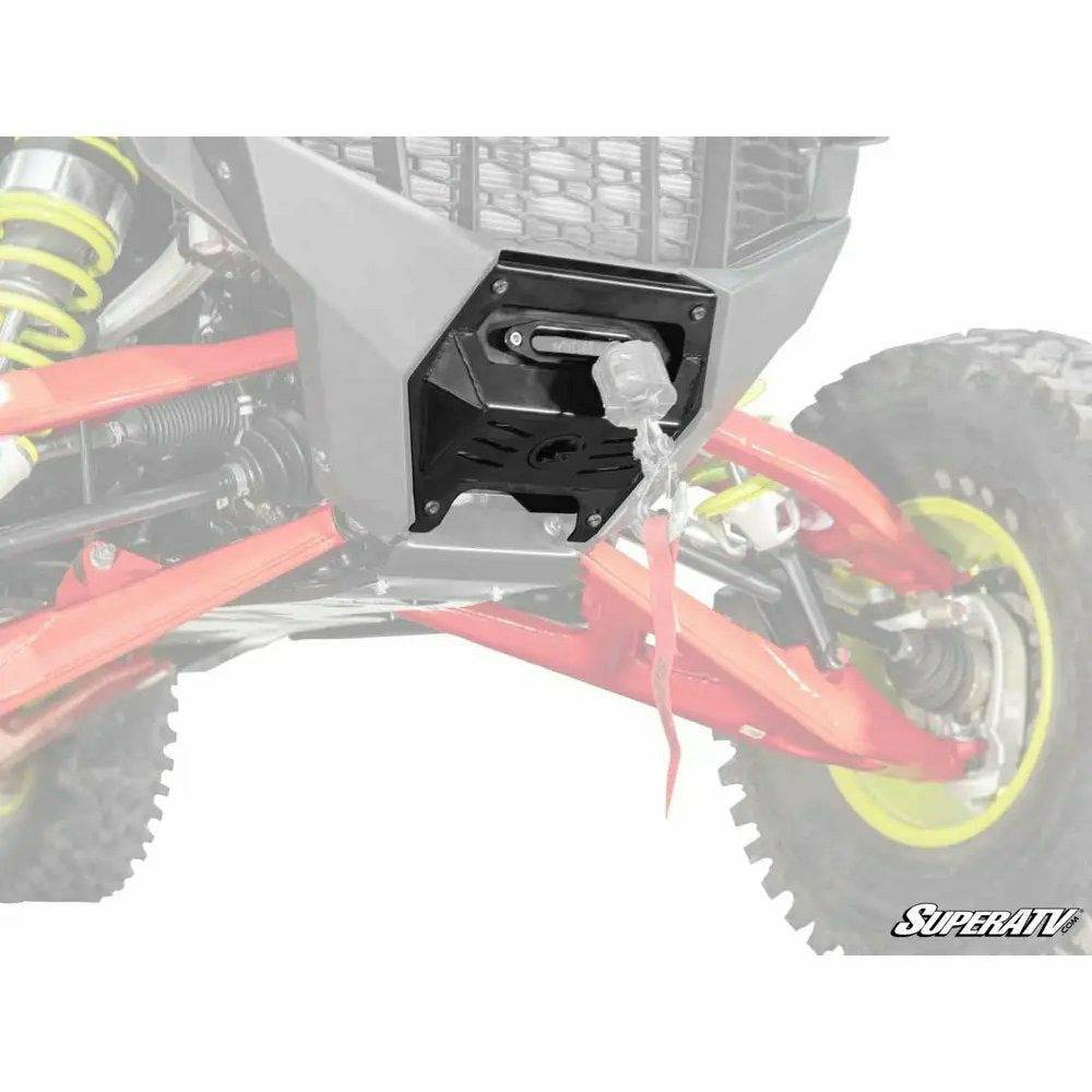 SuperATV Polaris RZR Turbo R Winch Mounting Plate