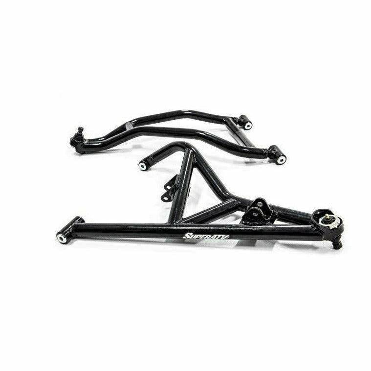 SuperATV Polaris RZR XP Turbo High Clearance 1.5" Forward Offset A-Arms (Chromoly)