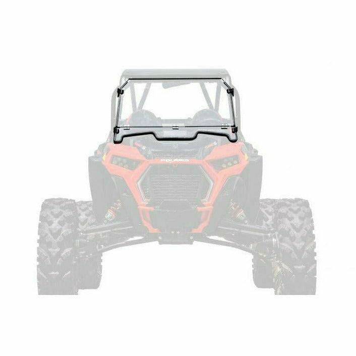 SuperATV Polaris RZR XP Turbo S Scratch Resistant Flip Down Windshield