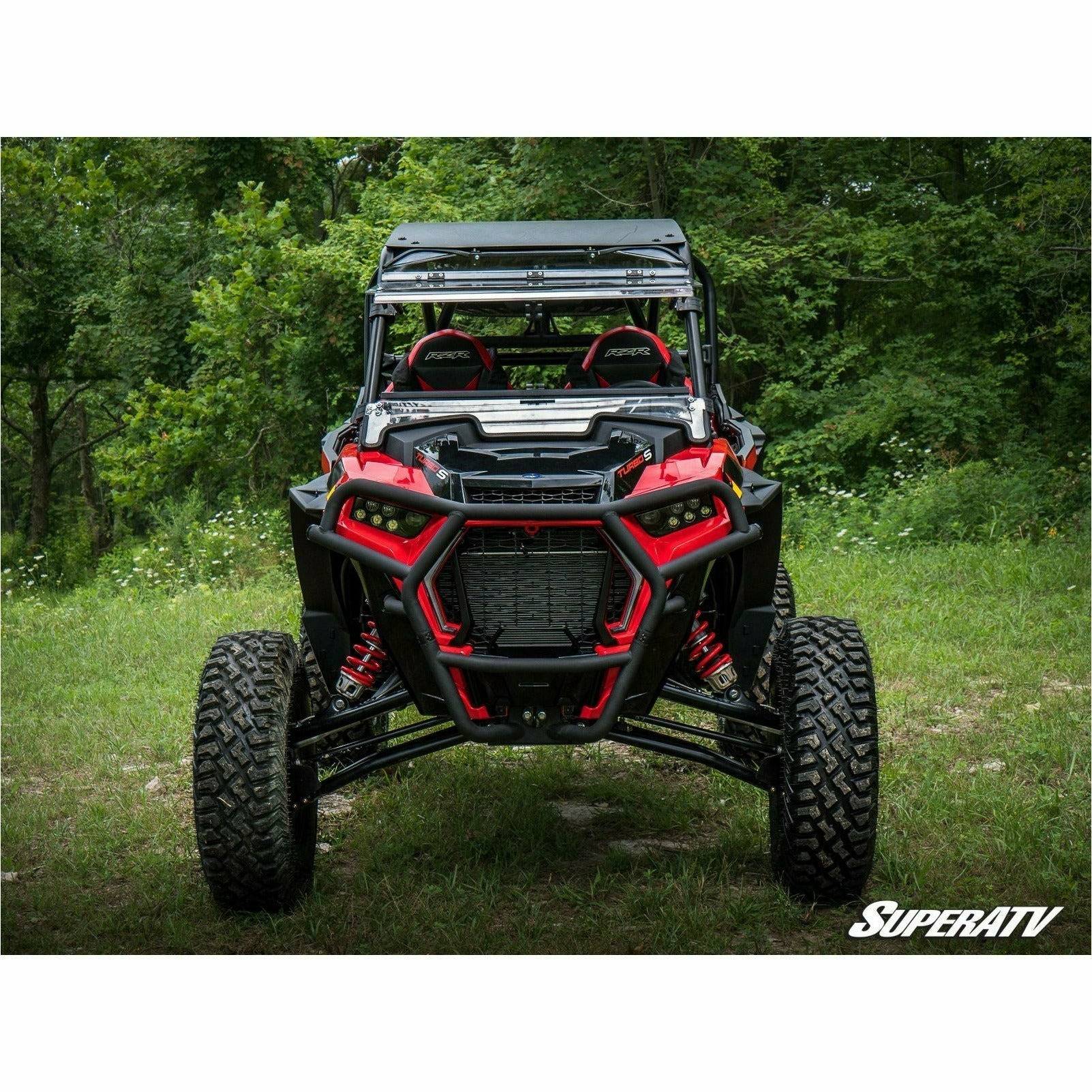 SuperATV Polaris RZR XP Turbo S Scratch Resistant Flip Windshield