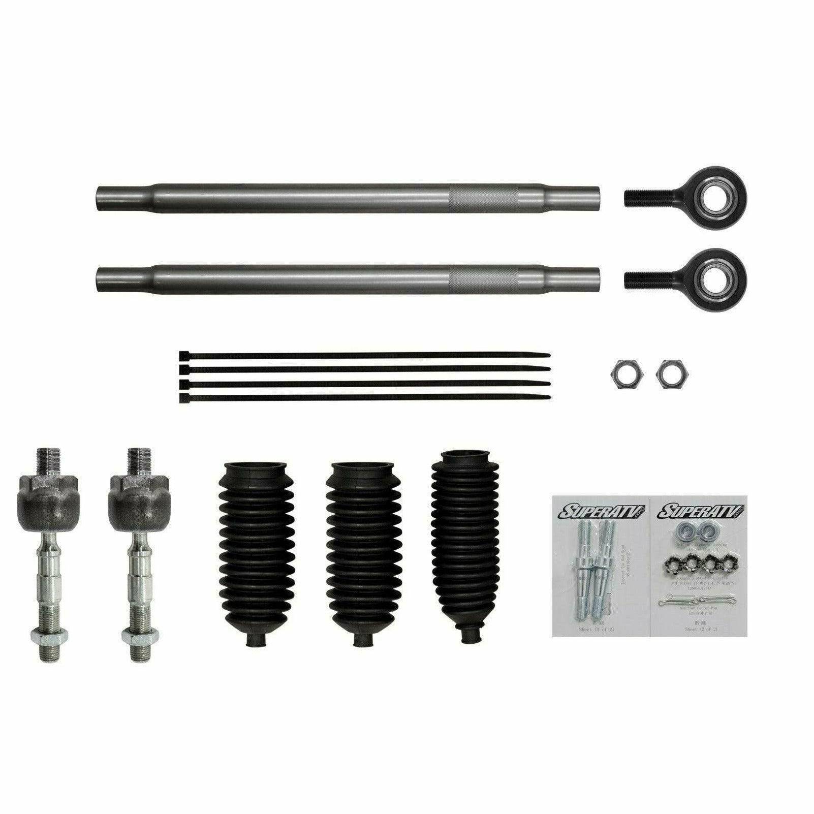 SuperATV Polaris RZR XP Turbo S Heavy Duty Tie Rod Kit