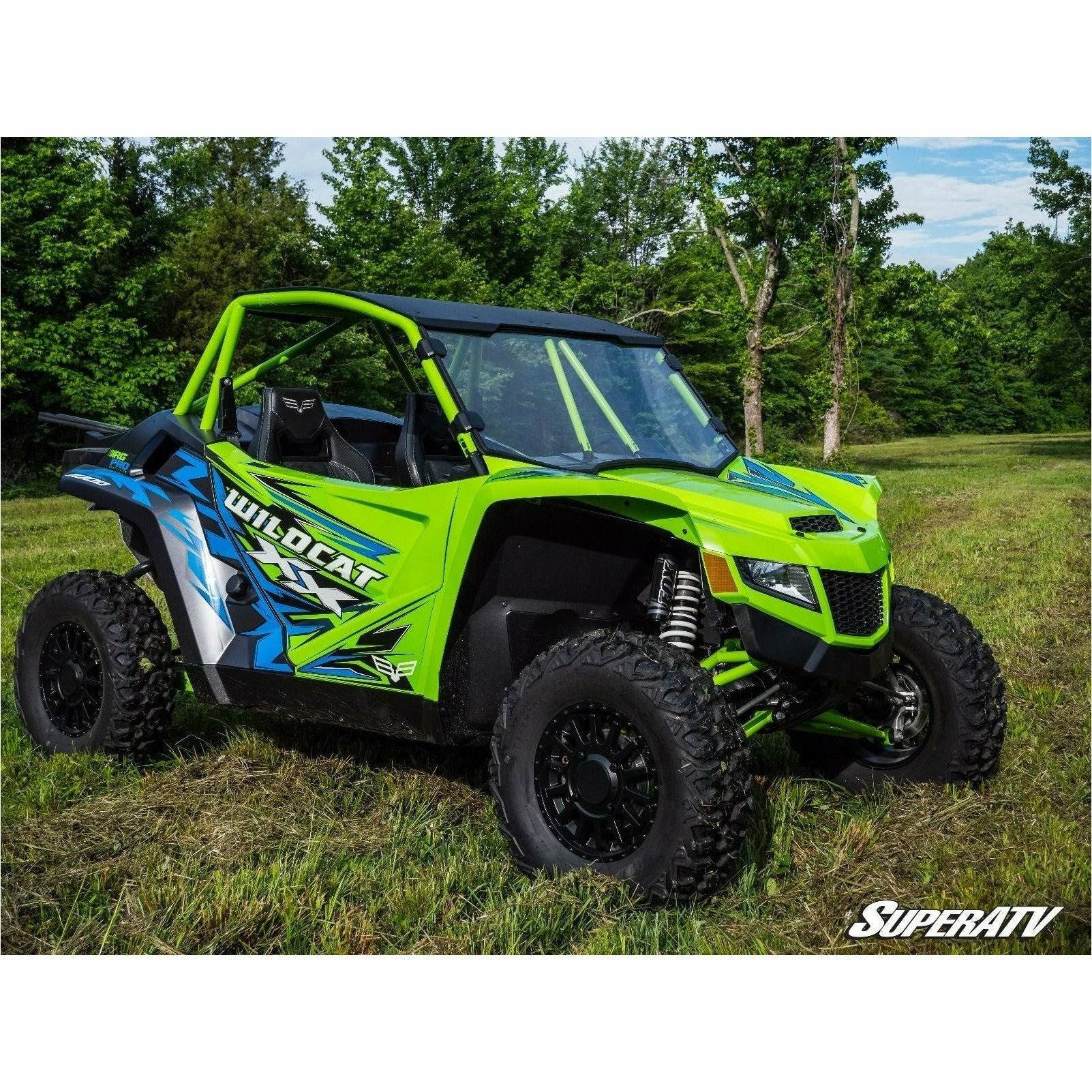 SuperATV Arctic Cat Wildcat XX Scratch Resistant Full Windshield