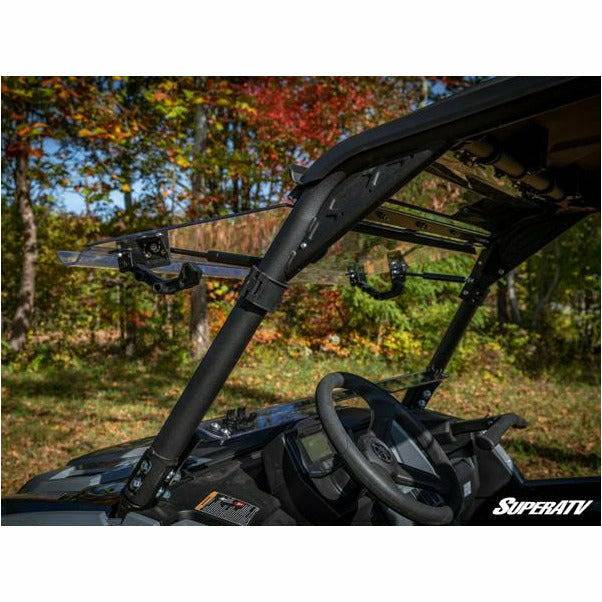 SuperATV Yamaha Wolverine RMAX Scratch Resistant Flip Windshield