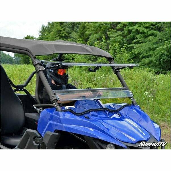 SuperATV Yamaha Wolverine Scratch Resistant Flip Windshield