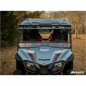 SuperATV Yamaha Wolverine X4 Scratch Resistant Flip Windshield