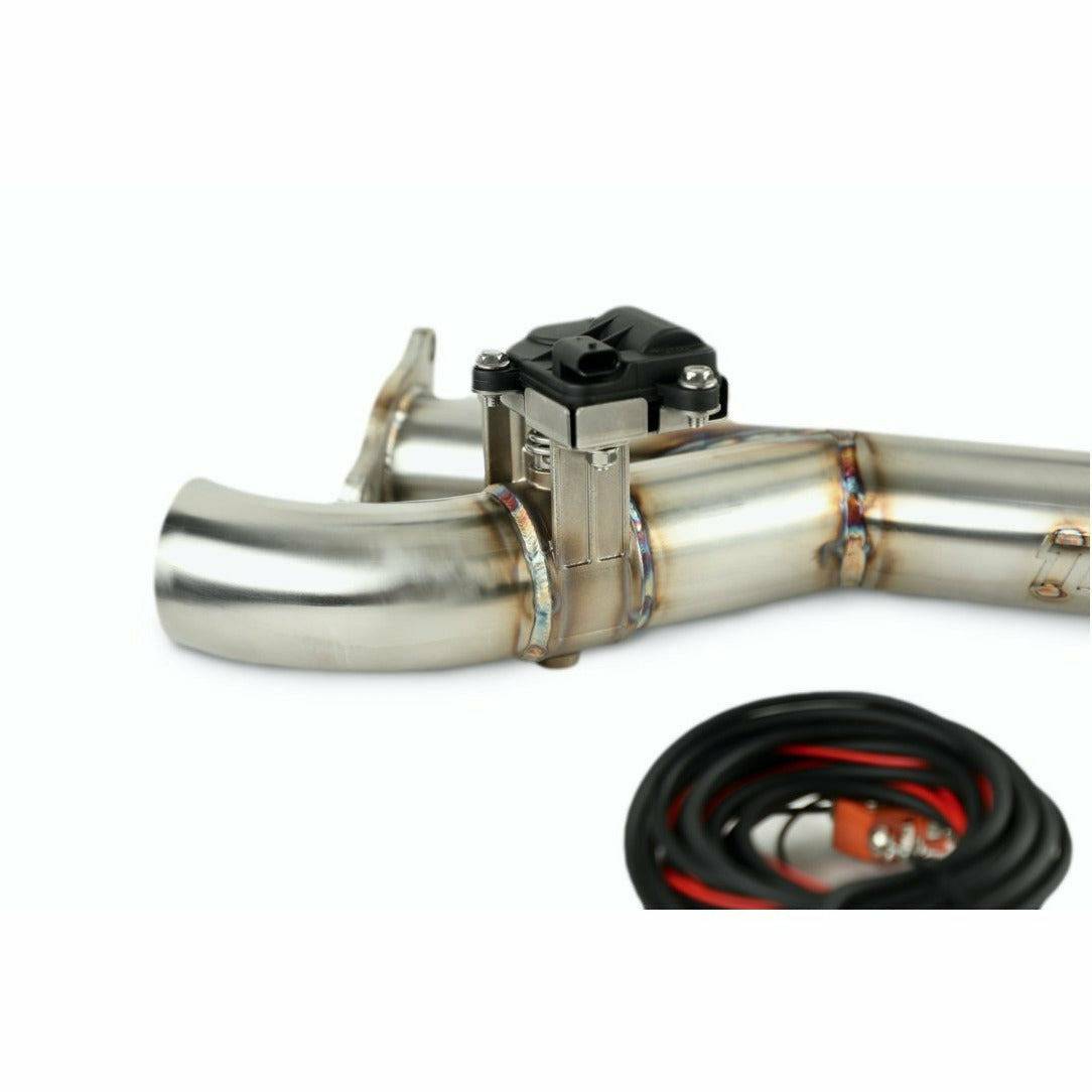 Trinity Racing Polaris RZR Turbo Side Piece Header Pipe with Electronic Cutout