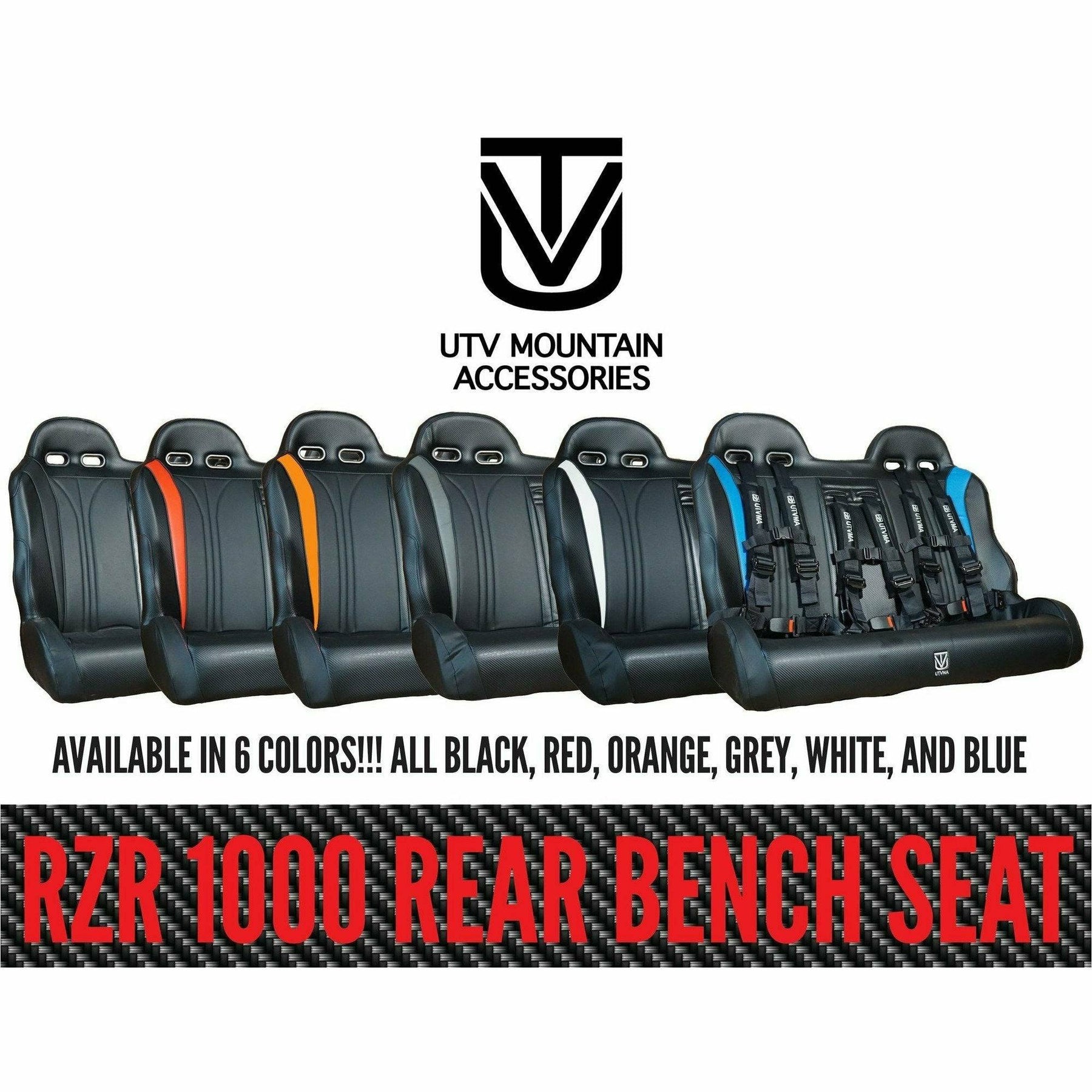 UTV Mountain Accessories Polaris RZR (4-Seat) Rear Bench Seat