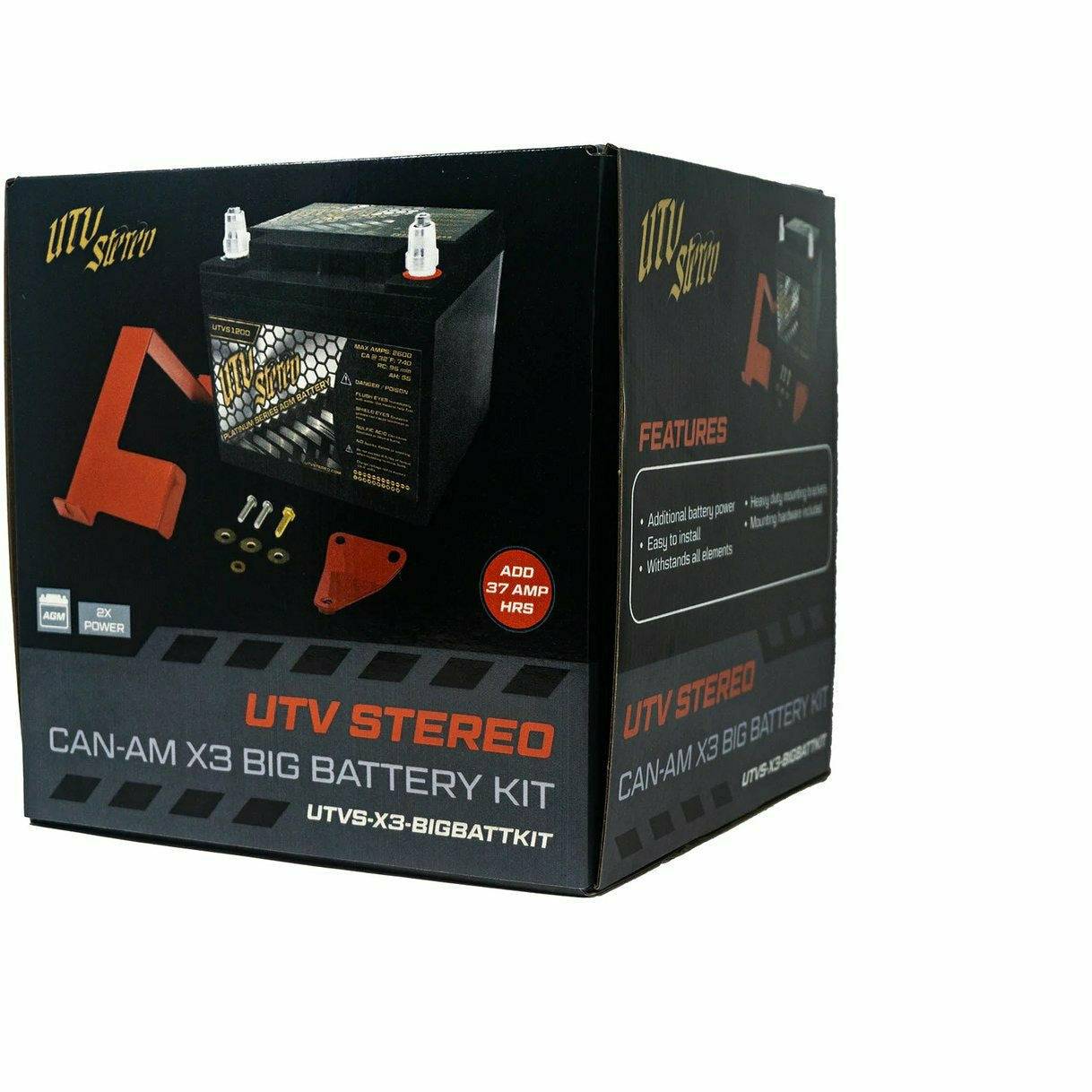 UTV Stereo Can Am Maverick X3 BIG Battery Kit